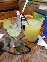 Peach Margarita on the Rocks